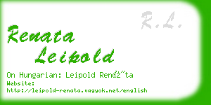 renata leipold business card